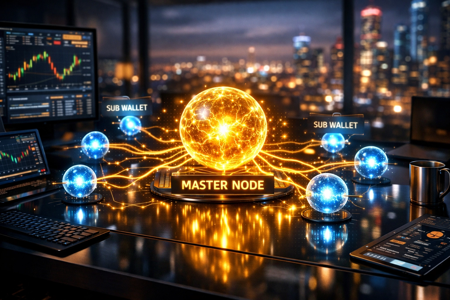 Larecoin master and sub-wallet setup for merchant crypto payment sovereignty and scaling.