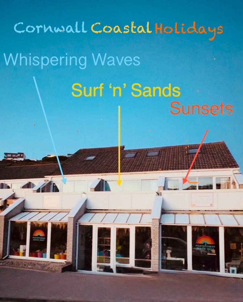 Front view of Cornwall Coastal Holidays&rsquo; beachfront property at Porthtowan