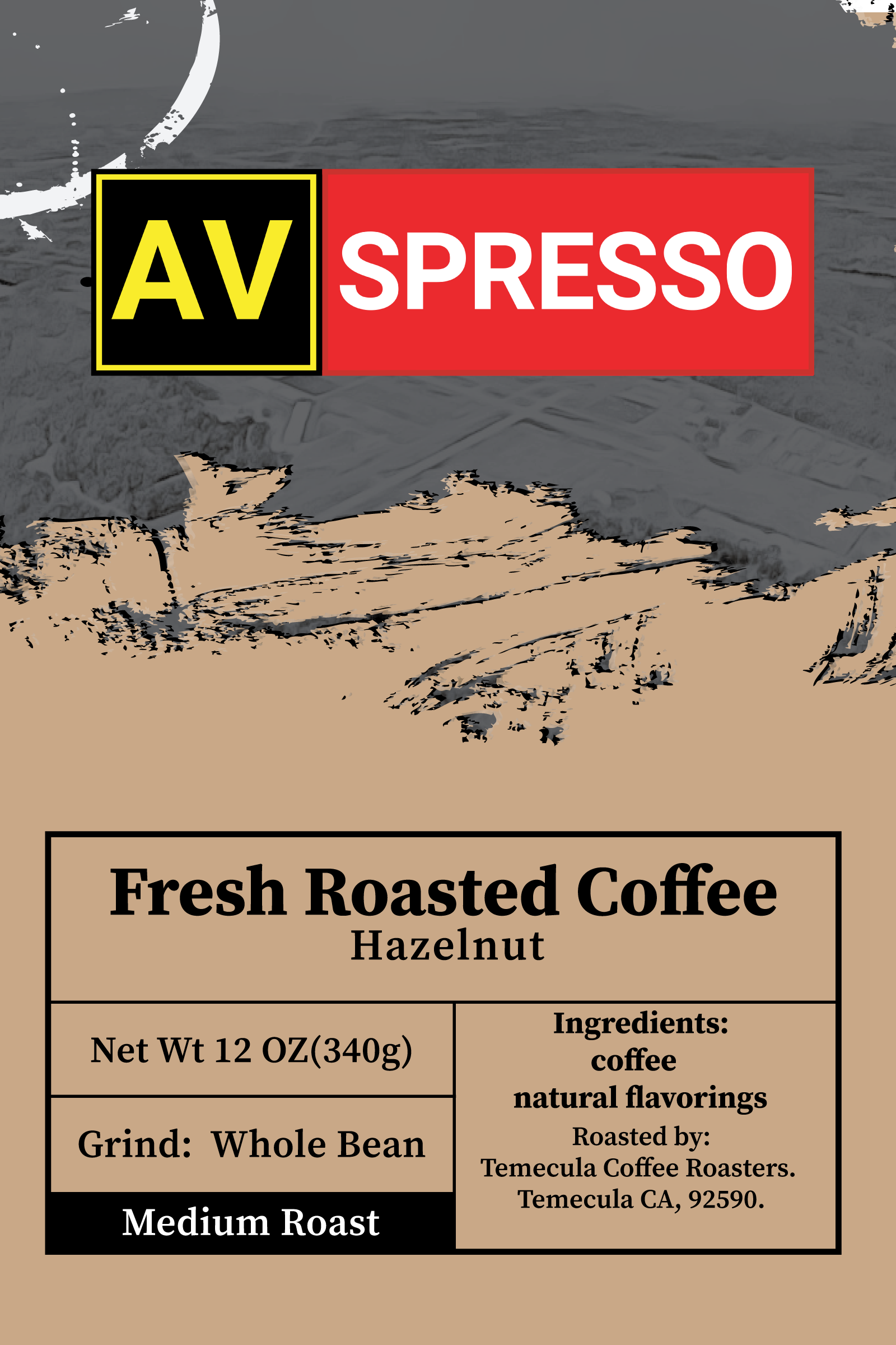 Avspresso Roasters Fresh Roasted Coffee, Hazelnut