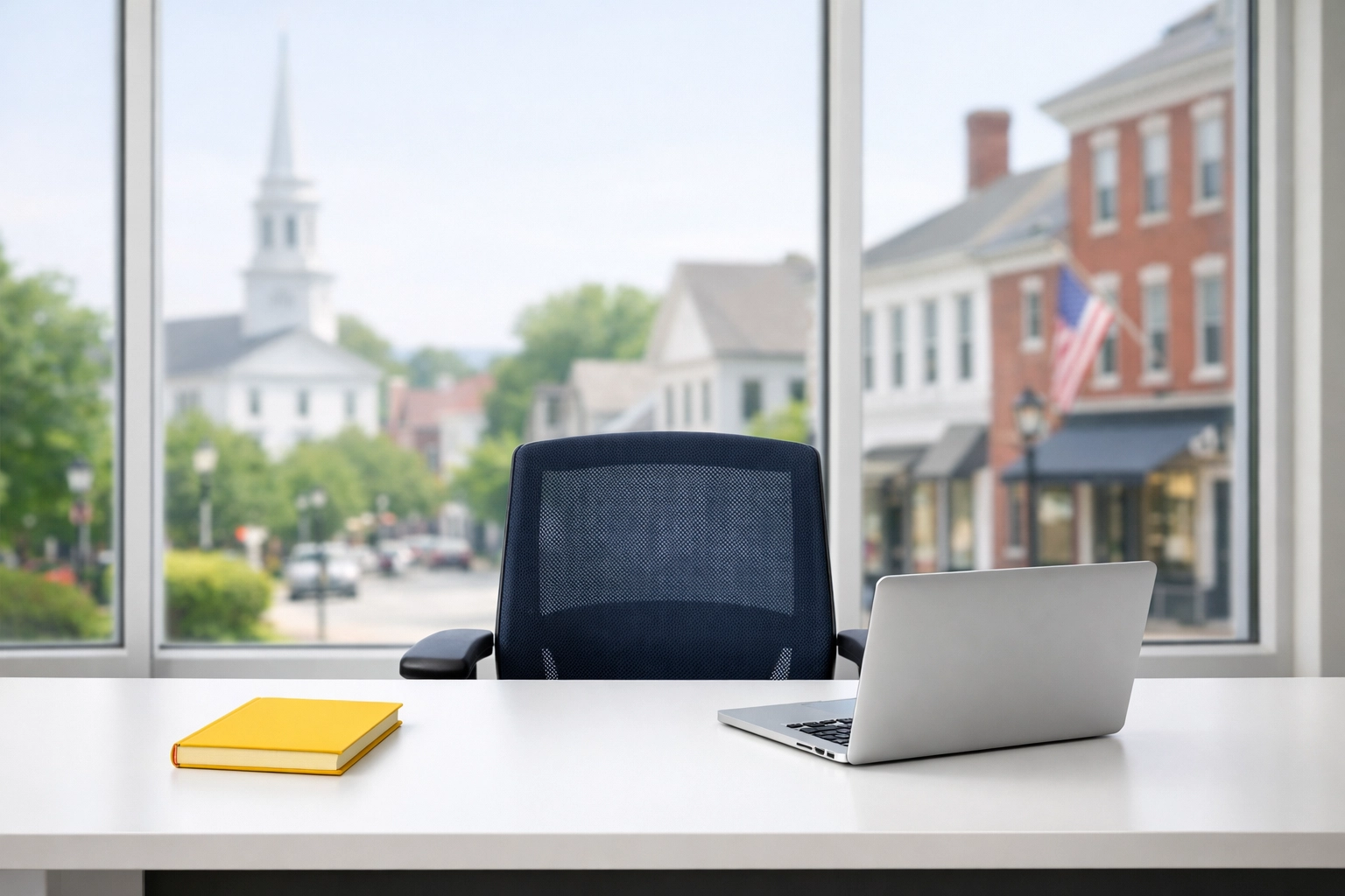 Spotless Hudson office workspace showing the results of reliable recurring house cleaning standards.