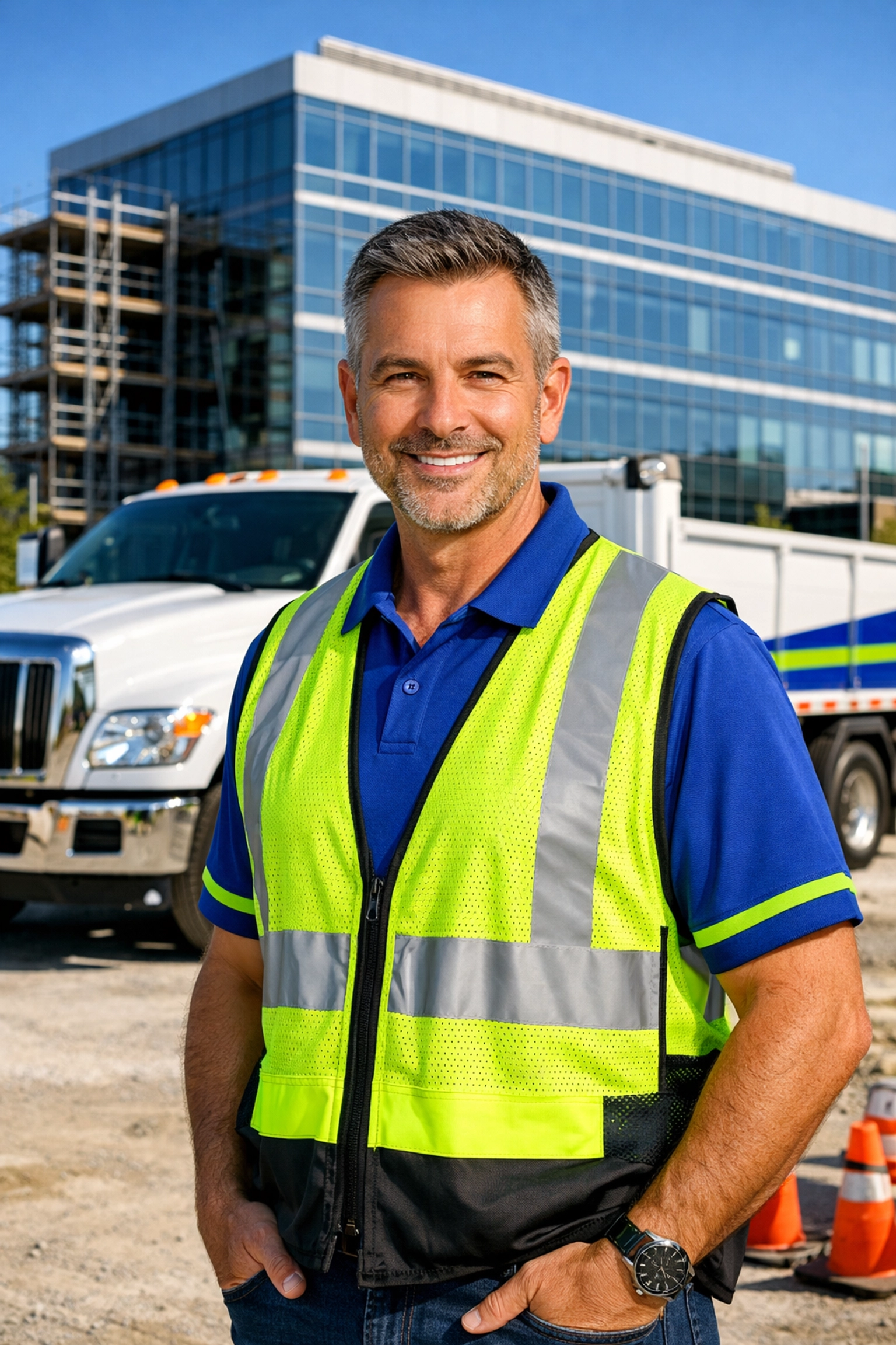 How to Choose the Best Commercial Waste Removal in Markham (Compared) Junk GTA owner Roman K overseeing commercial waste removal at a Markham construction site.