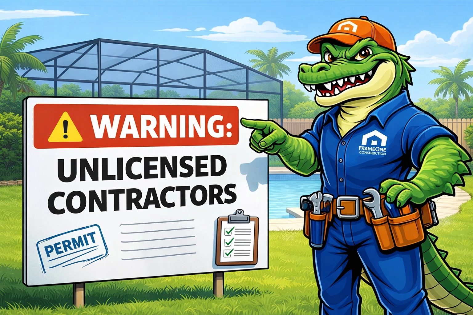 [HERO] The Hidden Dangers of Hiring Unlicensed Screen Enclosure Contractors: What Every Tampa Homeowner Needs to Know