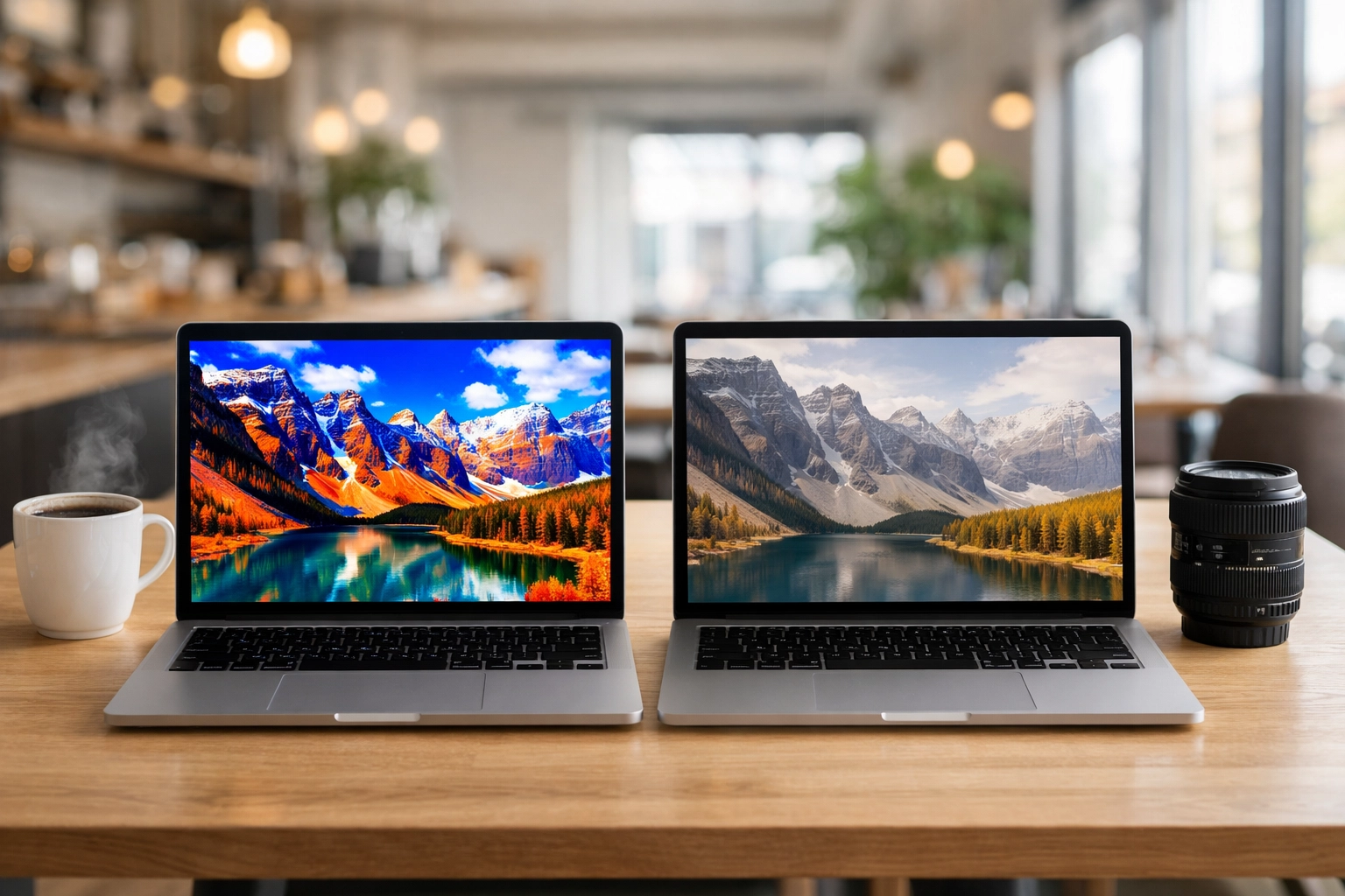 Comparison showing the difference between natural and over-saturated photo editing styles.