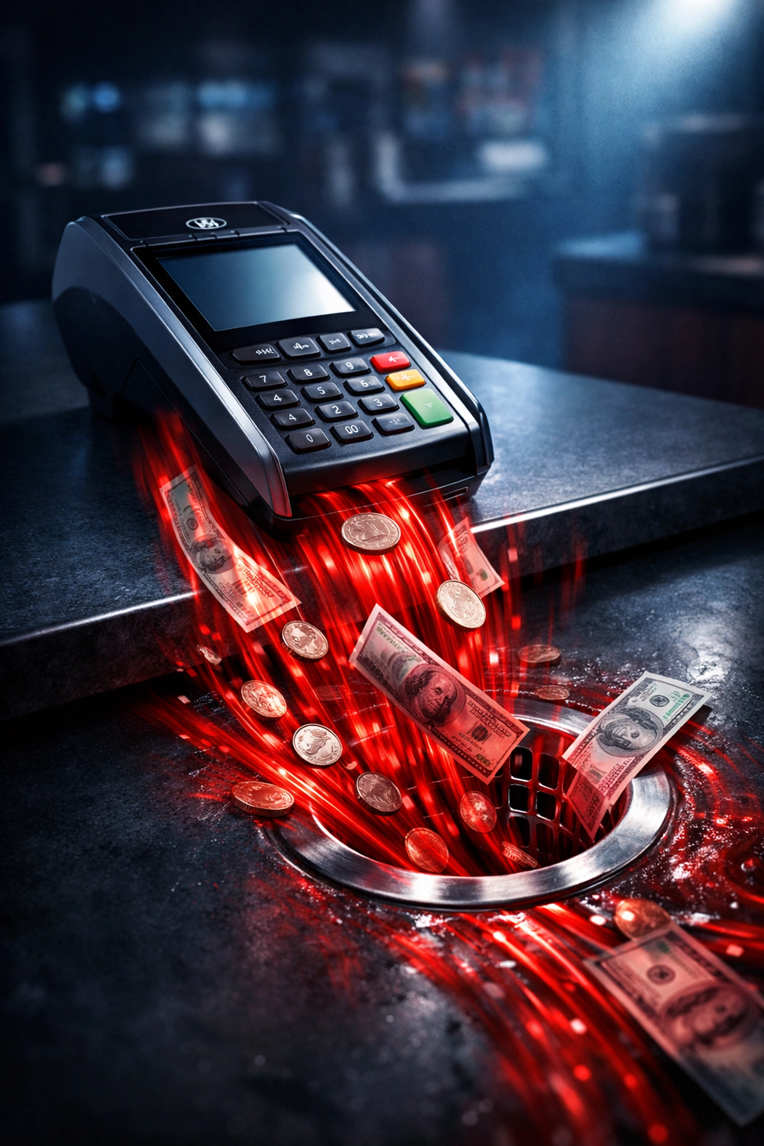 Traditional merchant payment processing draining money through high 3% transaction fees