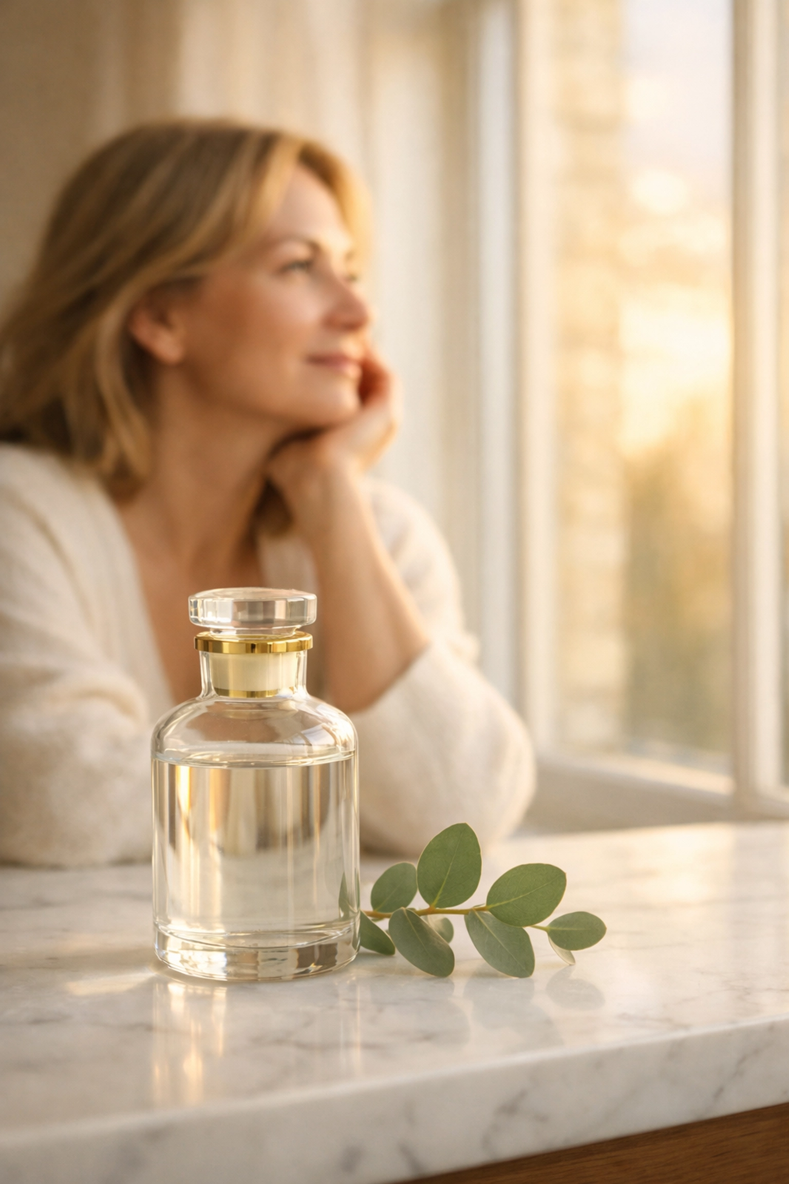 A woman in Las Vegas achieving hormonal balance and wellness through BHRT treatments for menopause relief.