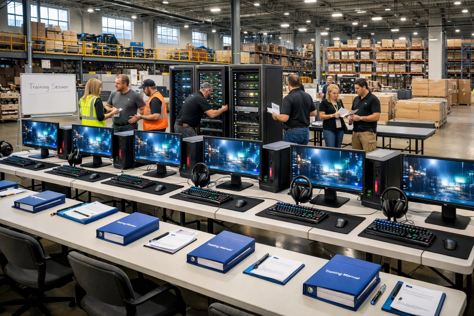 Standardized workforce training modules being deployed in distribution facility