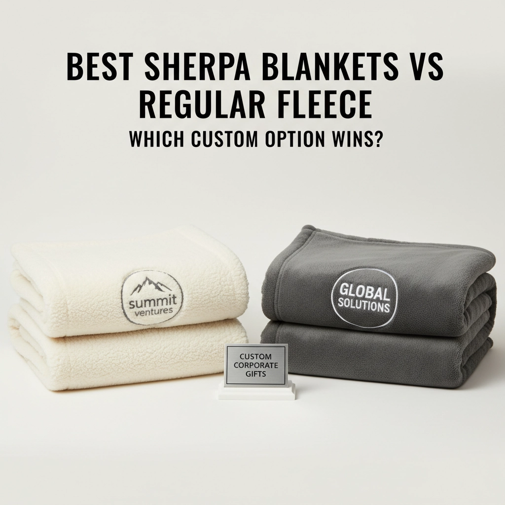 Best Sherpa Blankets vs Regular Fleece: Which Custom Option Wins for Corporate Gifts?