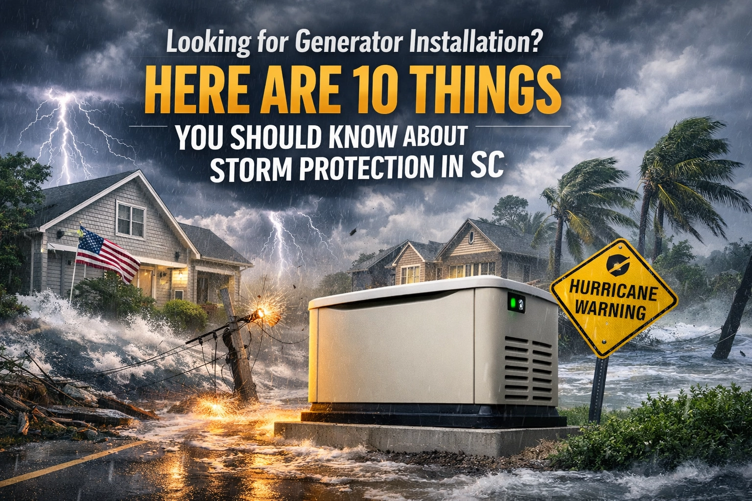 Looking for Generator Installation? Here Are 10 Things You Should Know About Storm Protection in SC