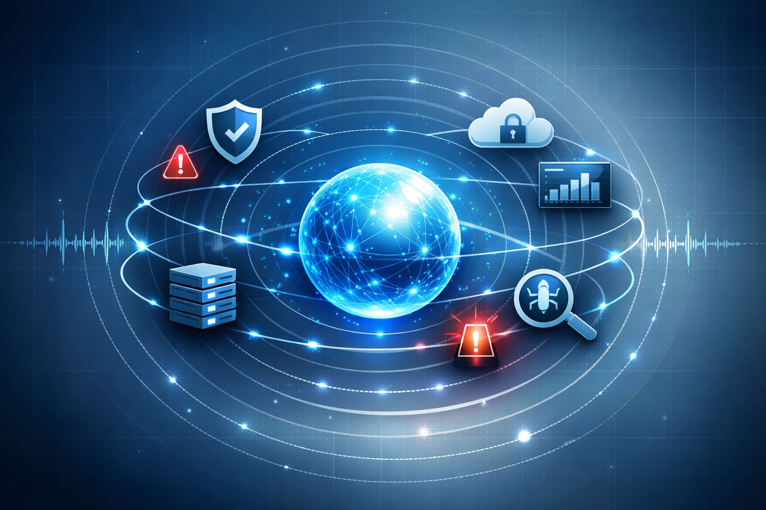 Cybersecurity incident response monitoring system with network security operations center visualization