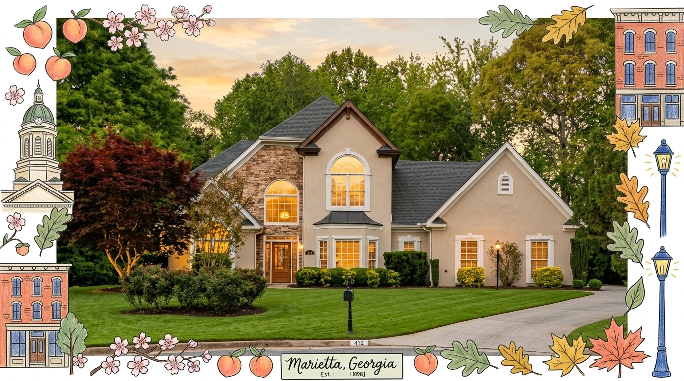 Classic Craftsman Home in Marietta Georgia Classic Craftsman Home in Marietta Georgia