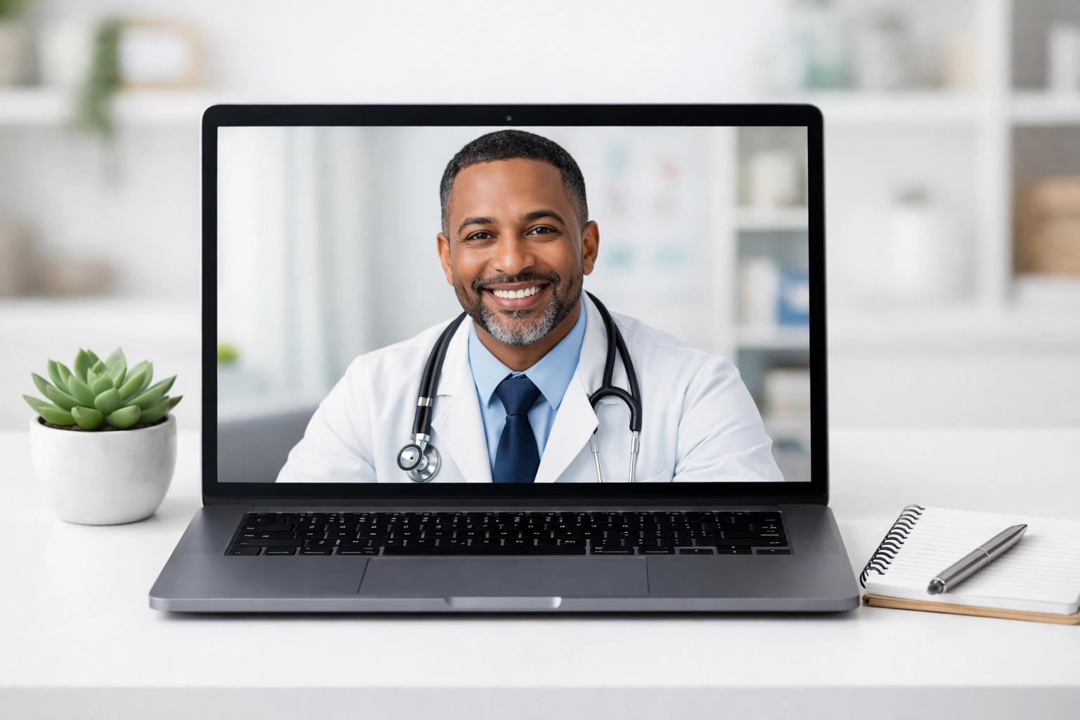 Telemedicine consultation with an online weight loss doctor for personalized medical care.