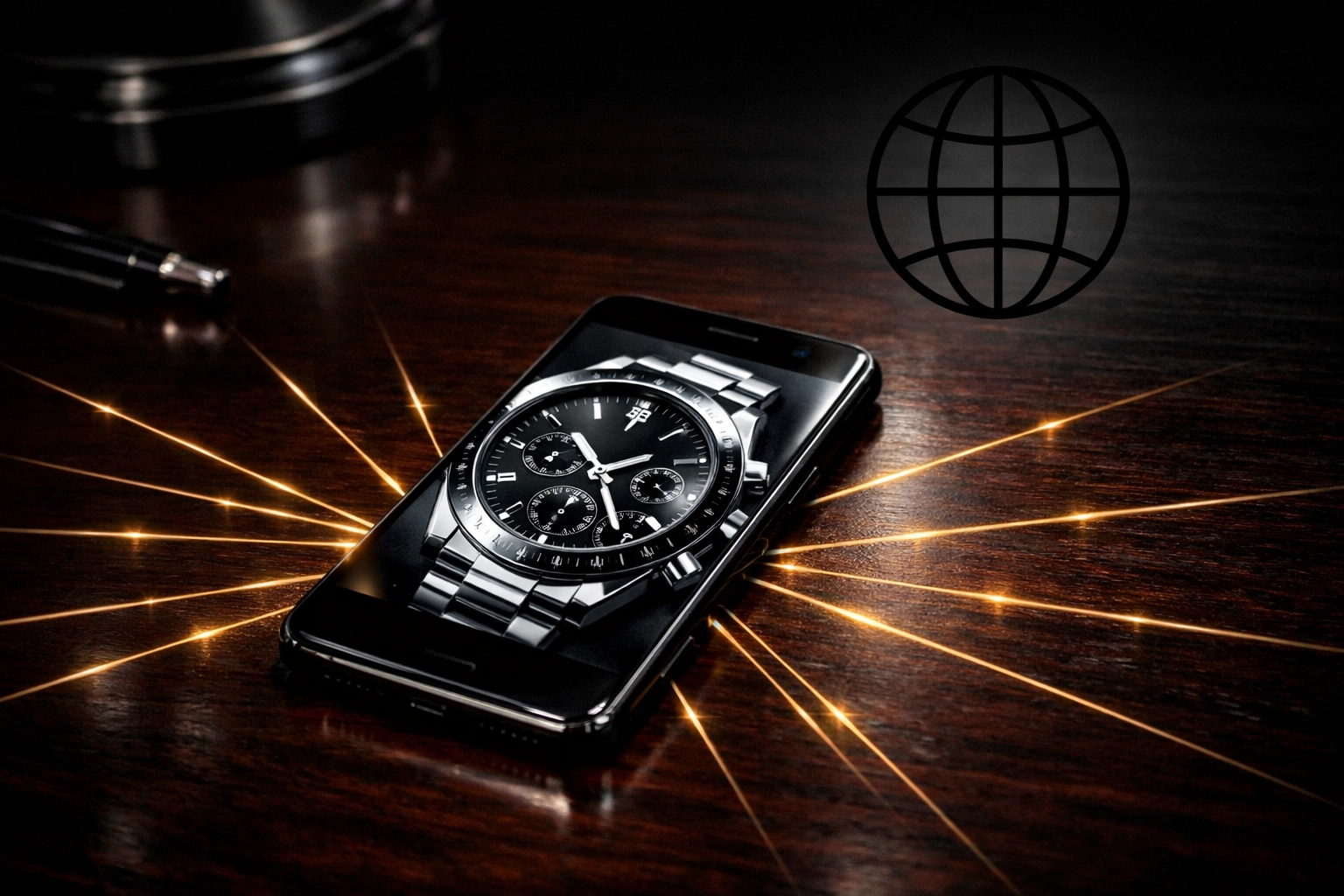 Online auction listing for a designer watch to sell jewelry in Columbus Ohio to global bidders.