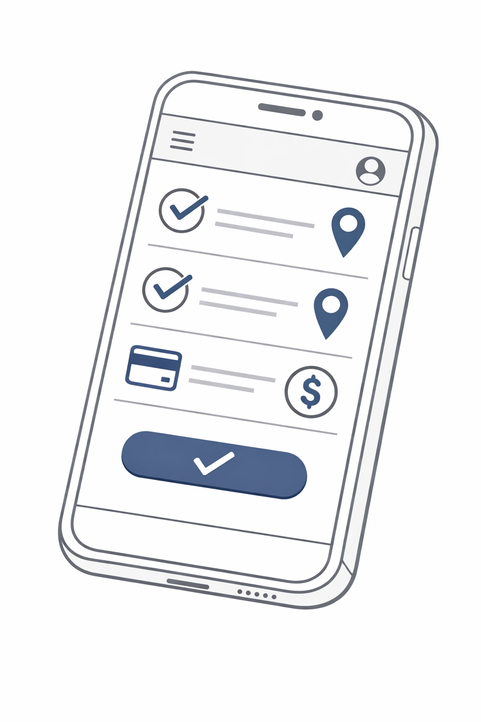 ServiceTitan mobile app showing job completion tools for field technicians