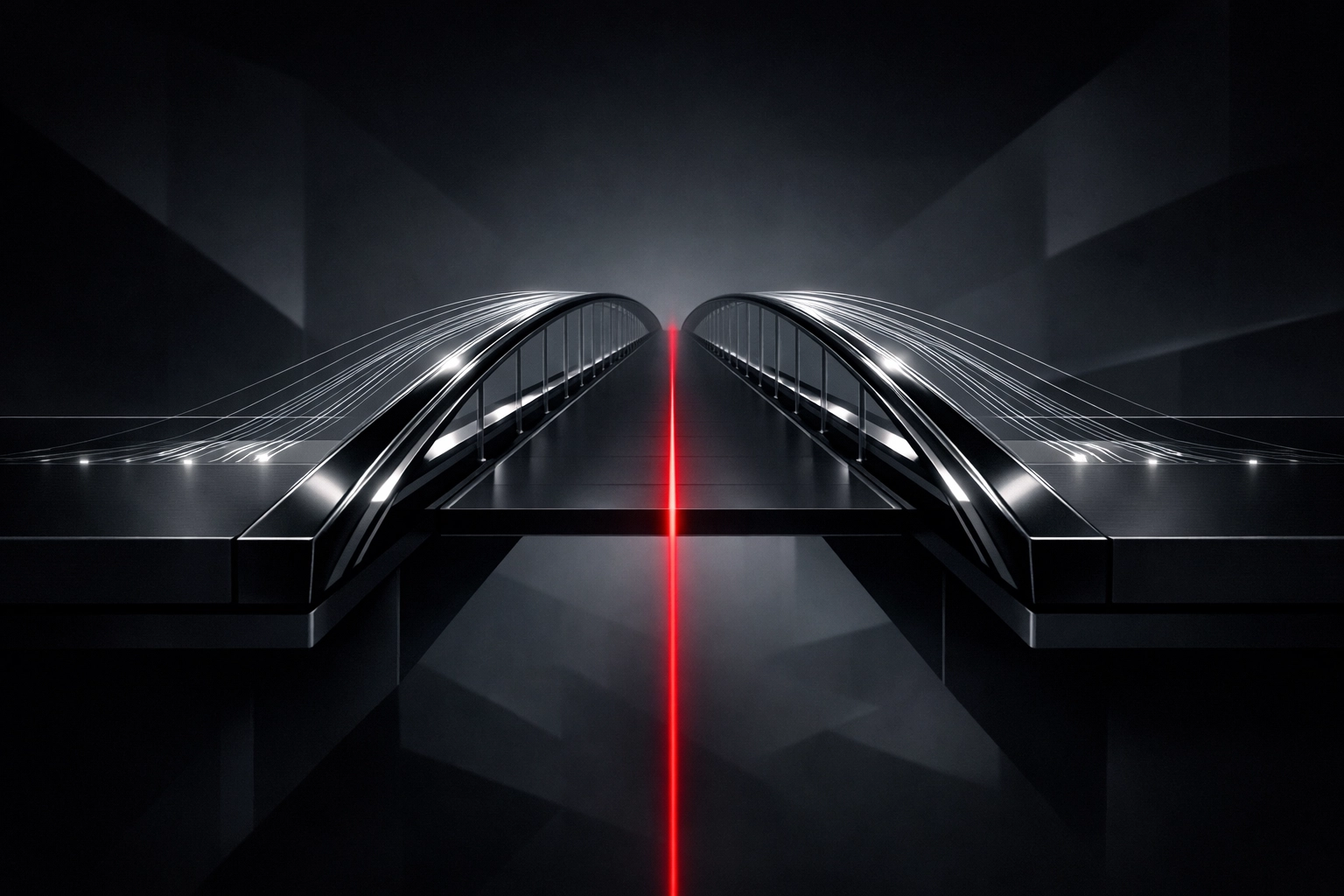 An architectural bridge representing the alignment between boardroom strategy and technical implementation.