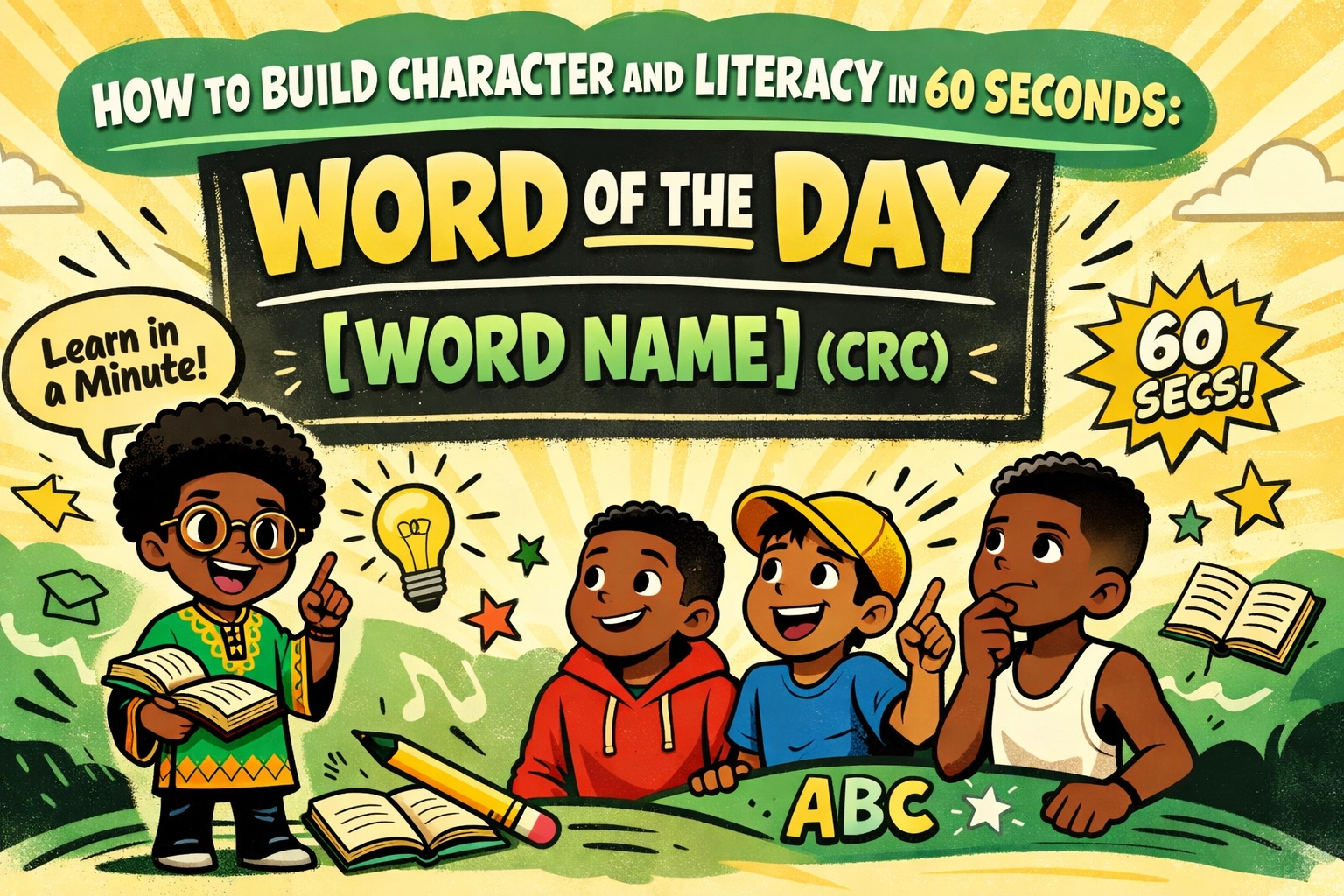 [HERO] How to Build Character and Literacy in 60 Seconds: Word of the Day Erudition (CRC)