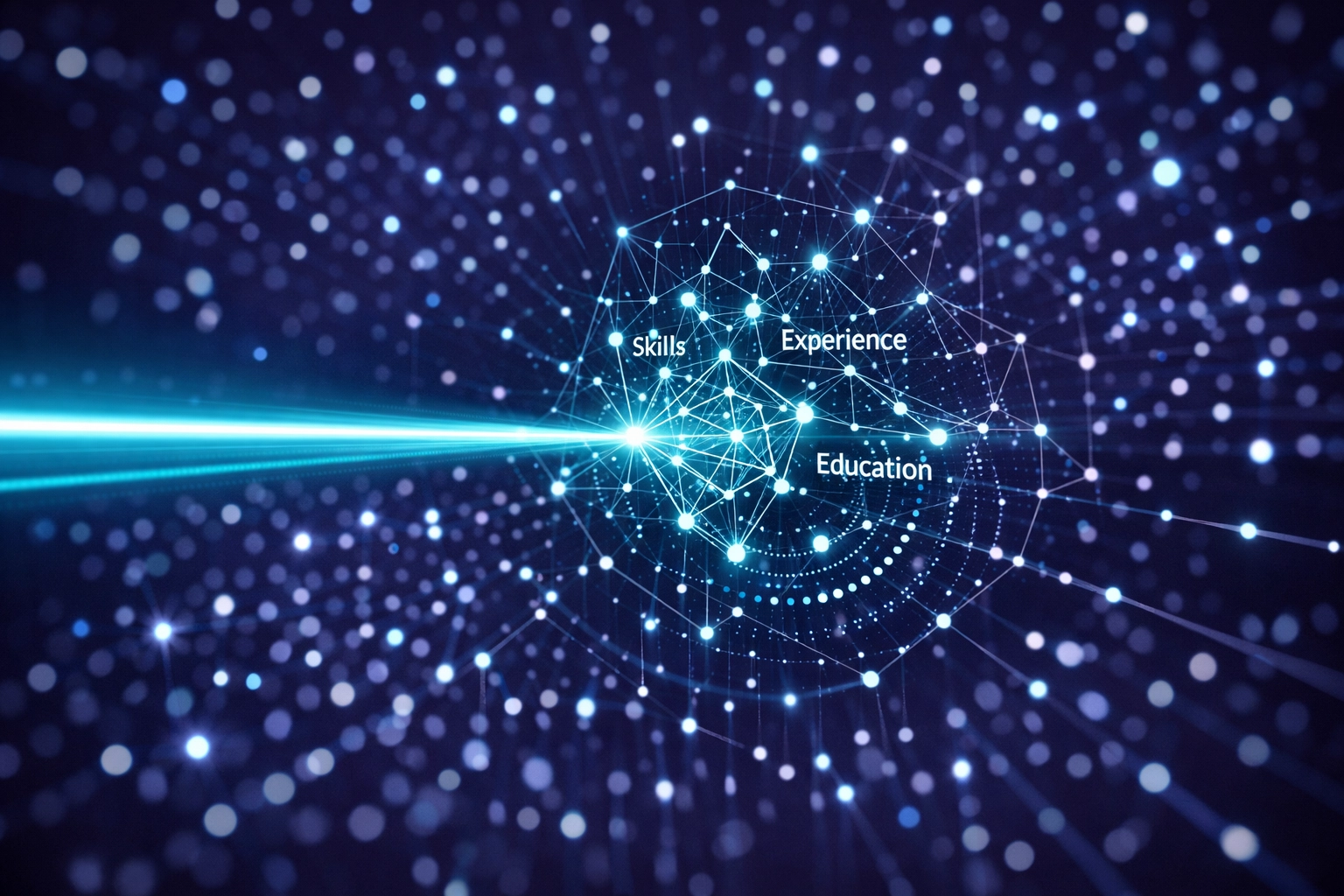 Analyse von Bewerberdaten und Talent-Matching mittels künstlicher Intelligenz.