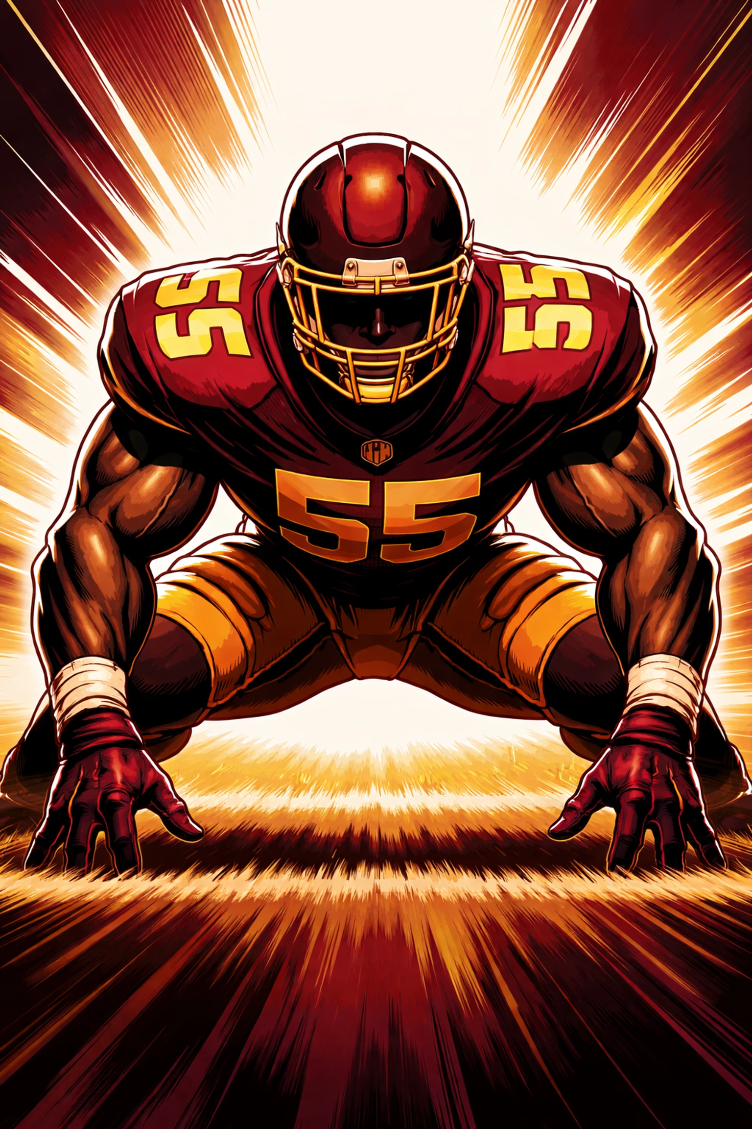 Boston College defensive player in maroon and gold at line of scrimmage, highlighting intensity of 2026 transfer class