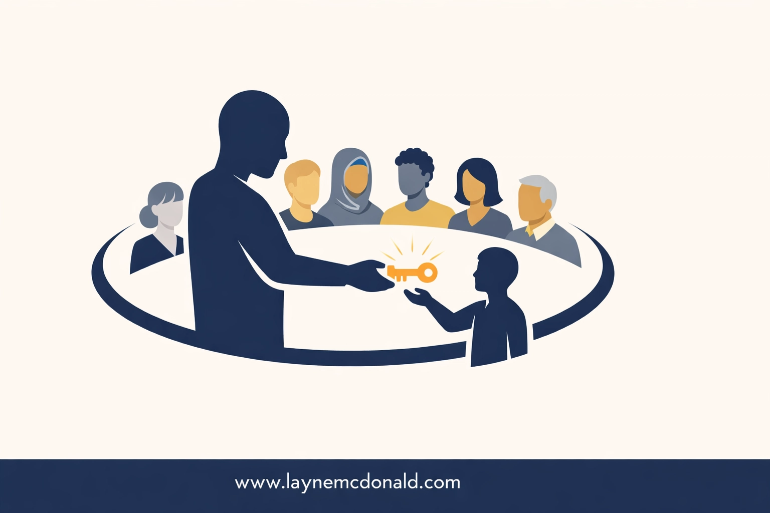 Christian leader delegating authority and empowering others to lead in the church community.