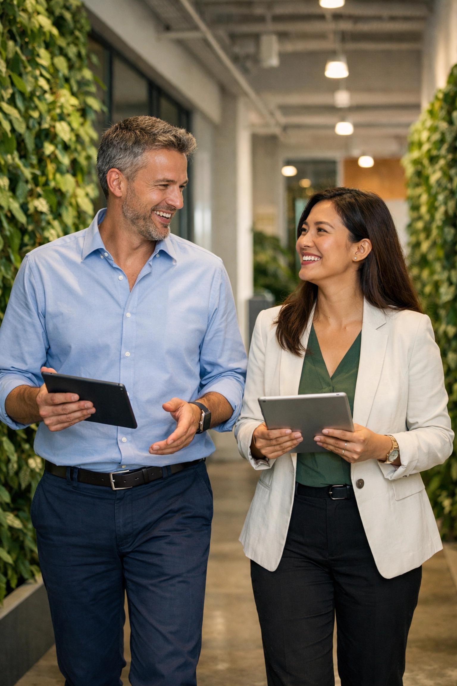 Implementation partners collaborating on ServiceNow workflow optimization and business success.