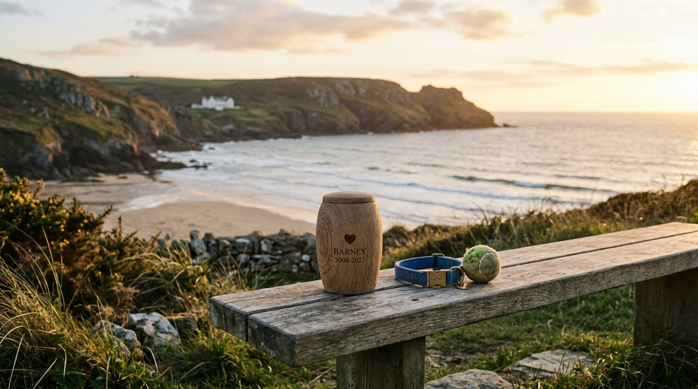 Pet memorial at Carne Beach