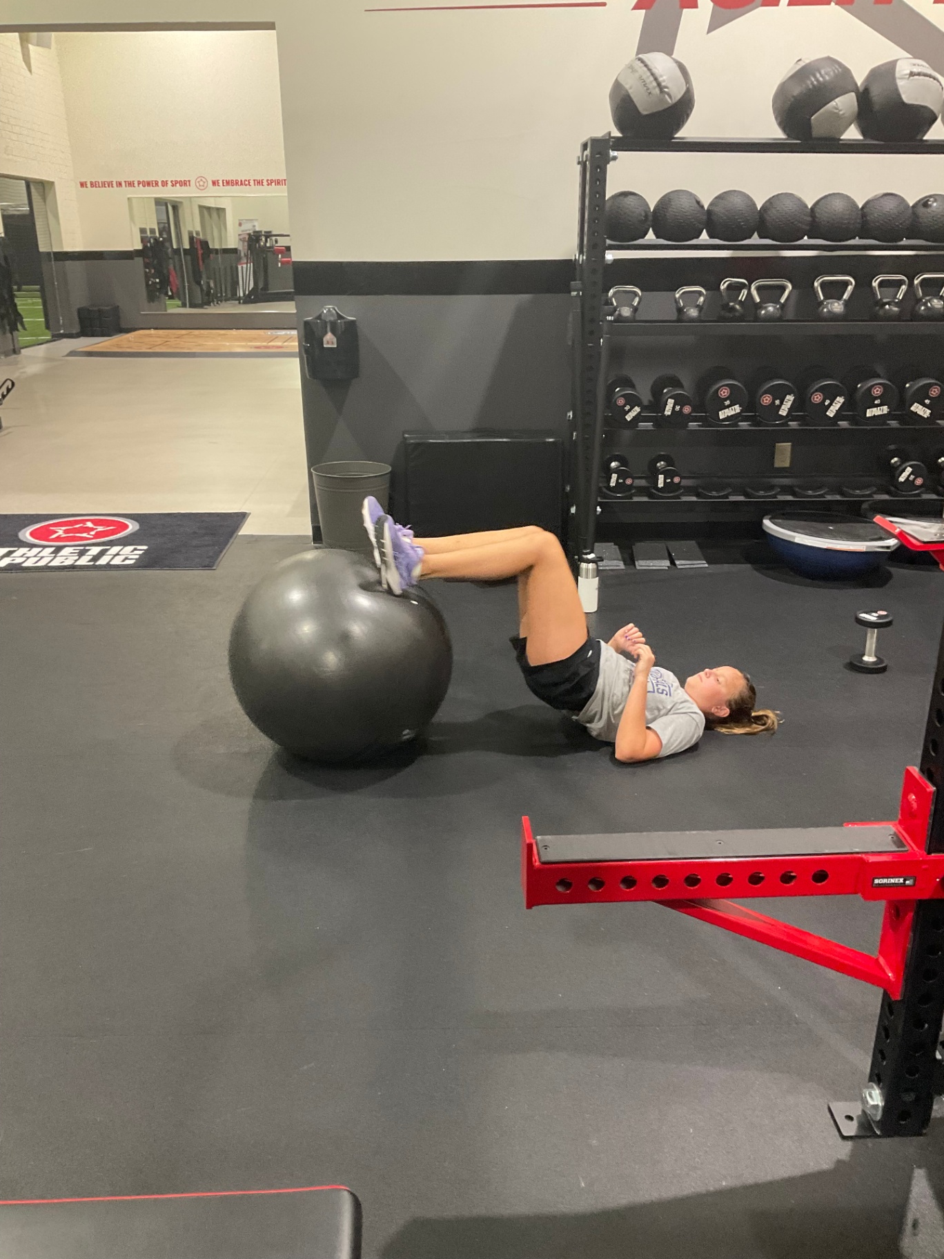 Stability Ball Hamstring Curl - Athletic Republic Knoxville