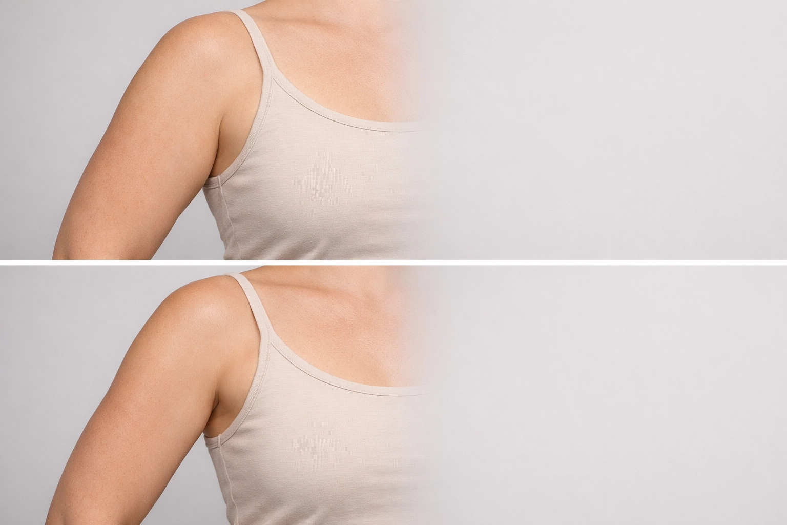 Upper arm fat reduction – stock-style before and after