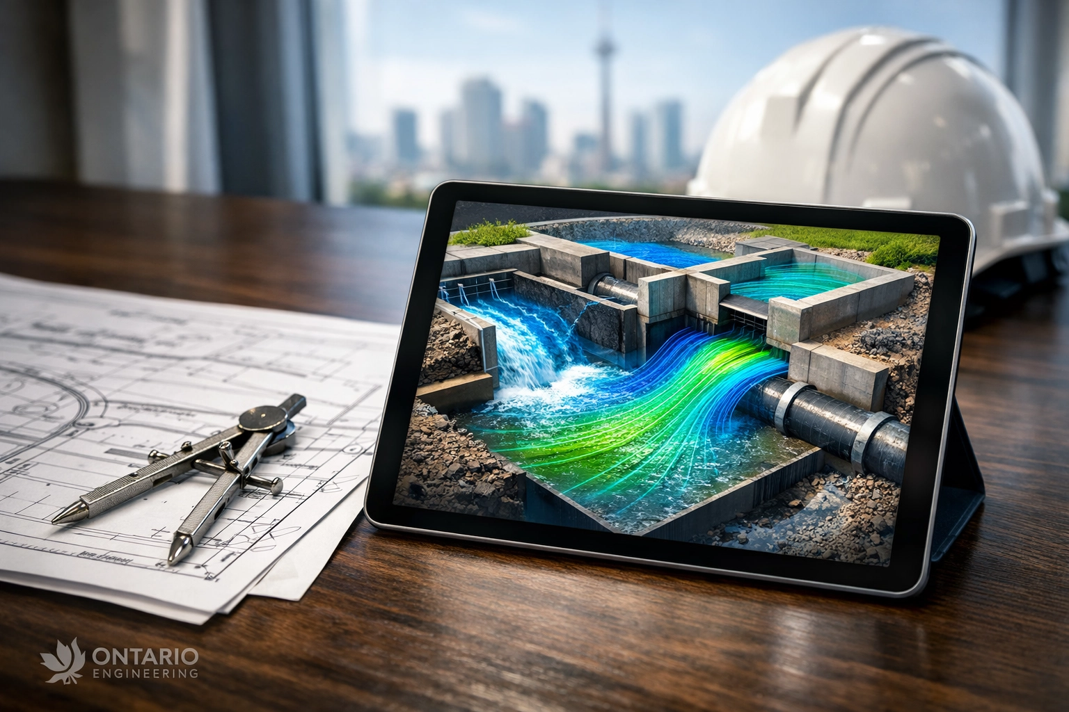 Functional servicing report analysis and stormwater management modeling for Ontario land development projects.