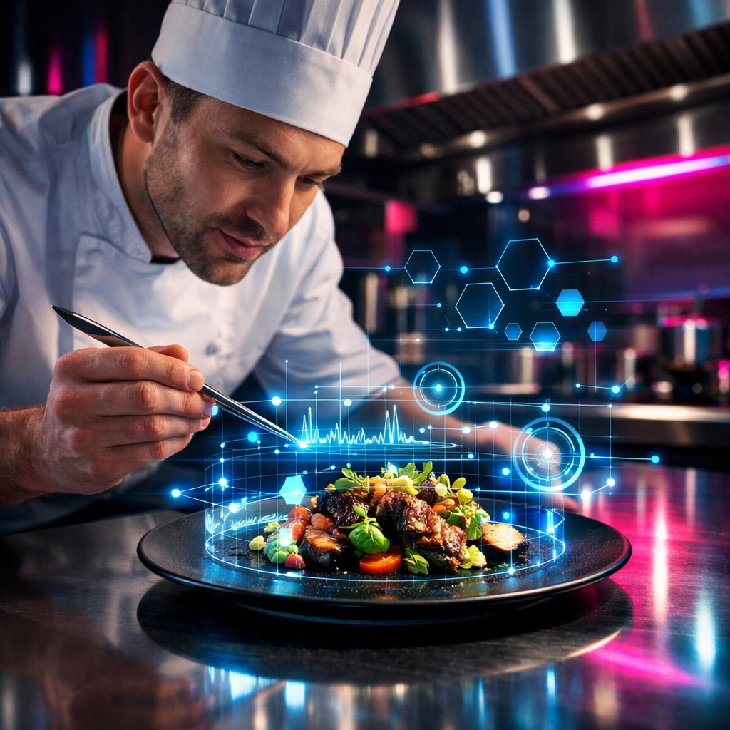 KI-Lösungen für die Gastronomie unterstützen Köche bei der Menüoptimierung und Lagerhaltung.