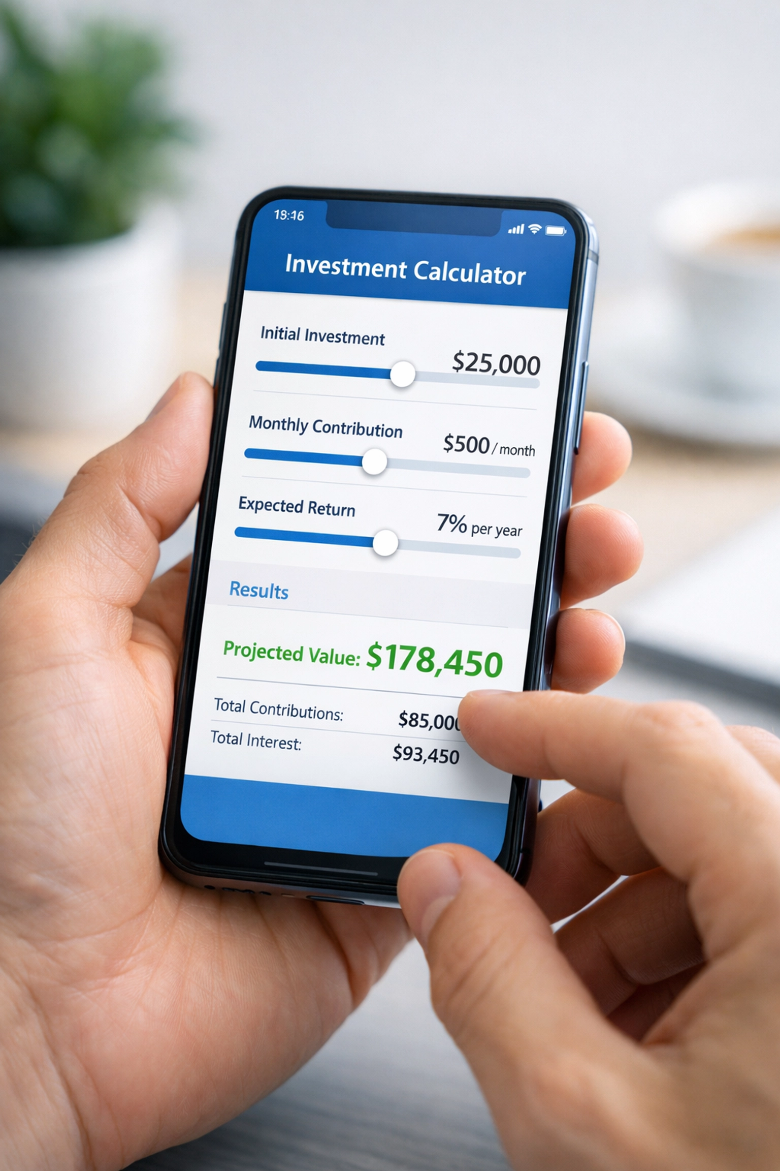 Utilisation d'un simulateur financier sur smartphone pour génération de leads
