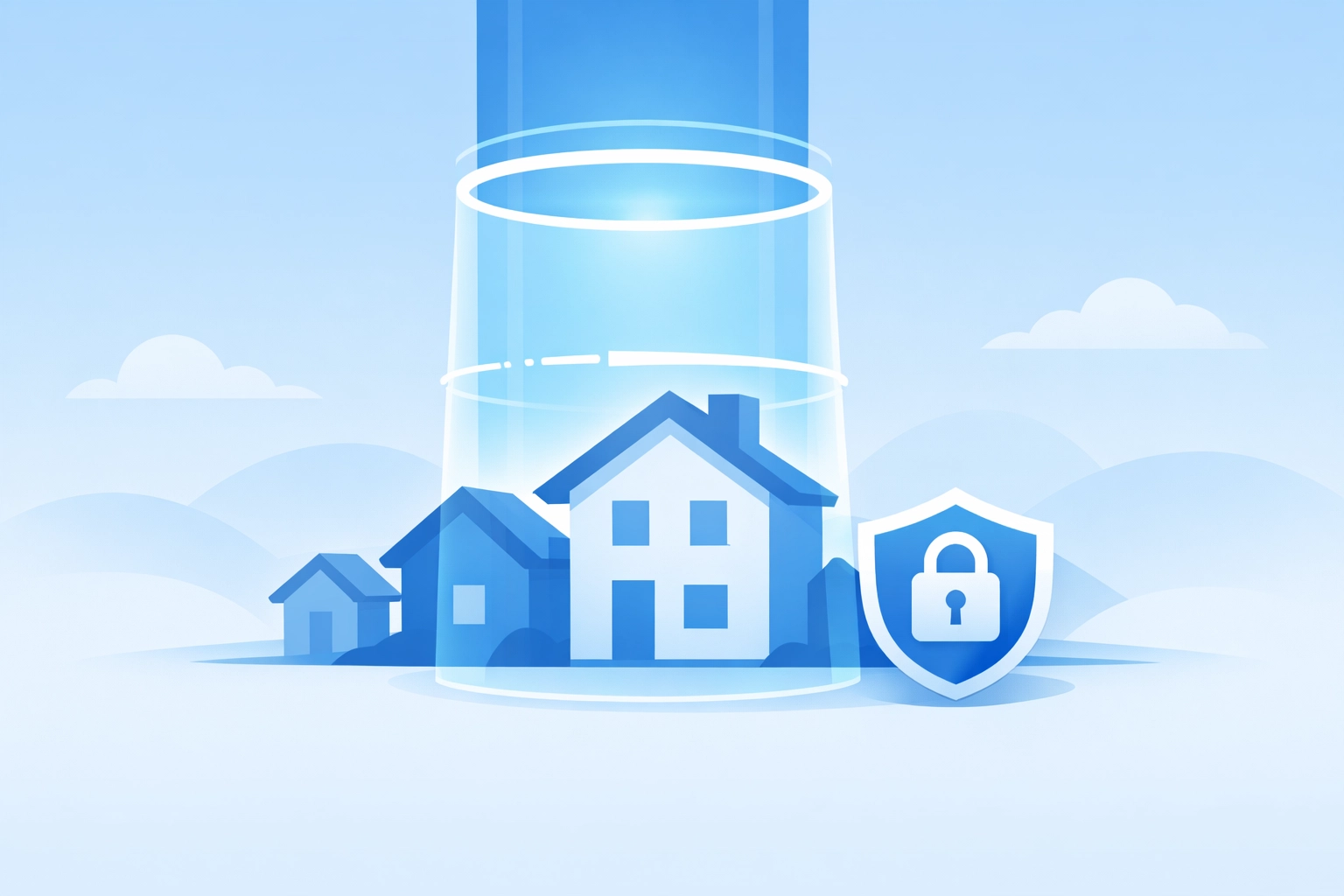 Digital scan of house silhouettes representing the 2026 property settlement process NSW requirements.