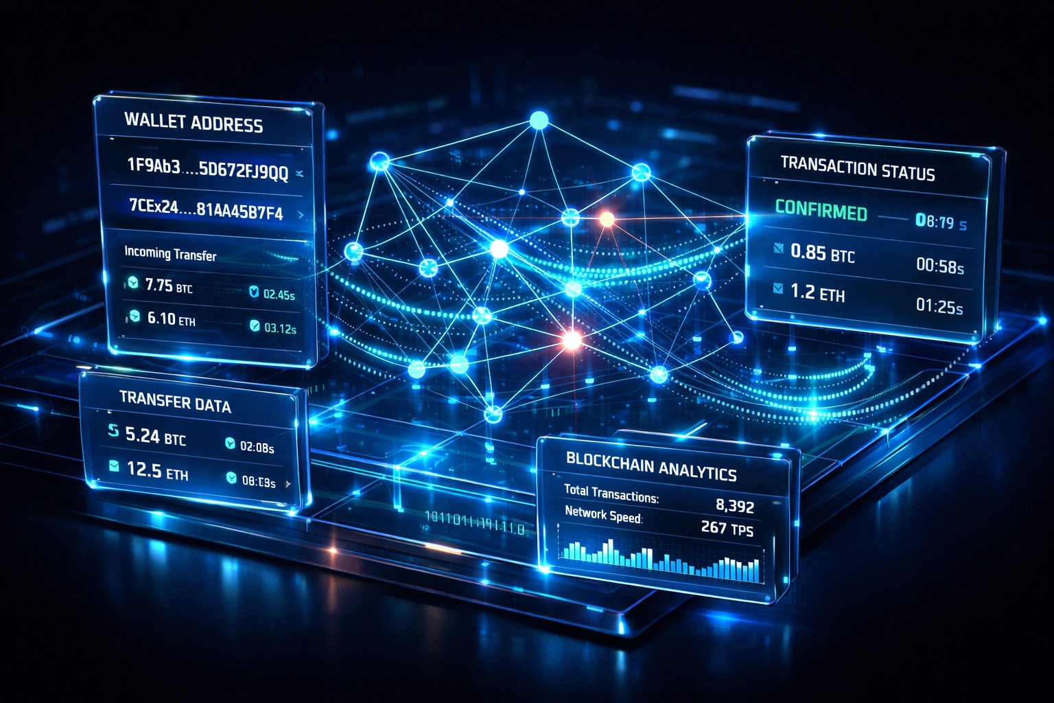 LareScan blockchain explorer dashboard displaying real-time Larecoin transaction data and wallet confirmations