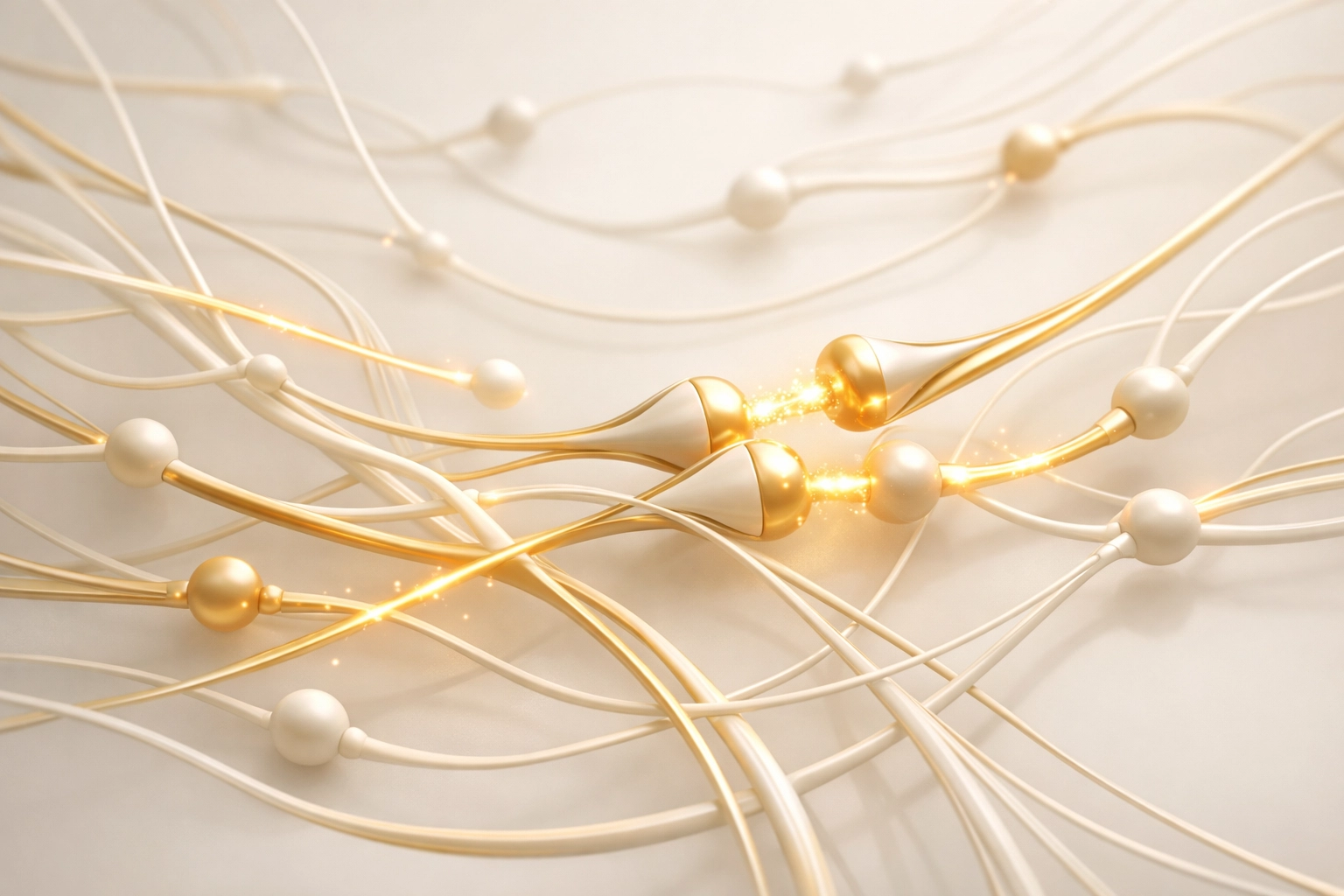 Neural pathways in the brain showing connections that update reflexes and retrain pain responses