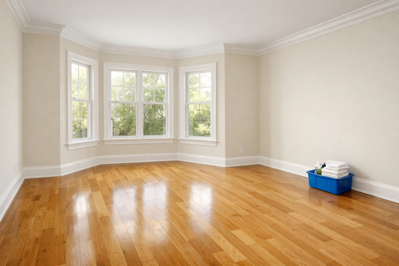 Spotless master bedroom in Southborough ready for a move-in after professional residential house cleaning.