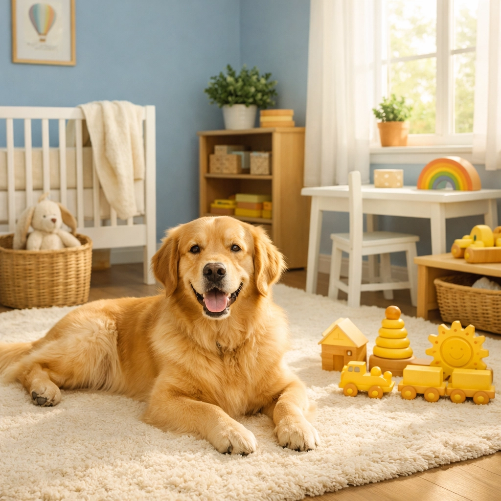 Pet-friendly Salisbury home nursery cleaned with safe, eco-friendly products for a healthy family.