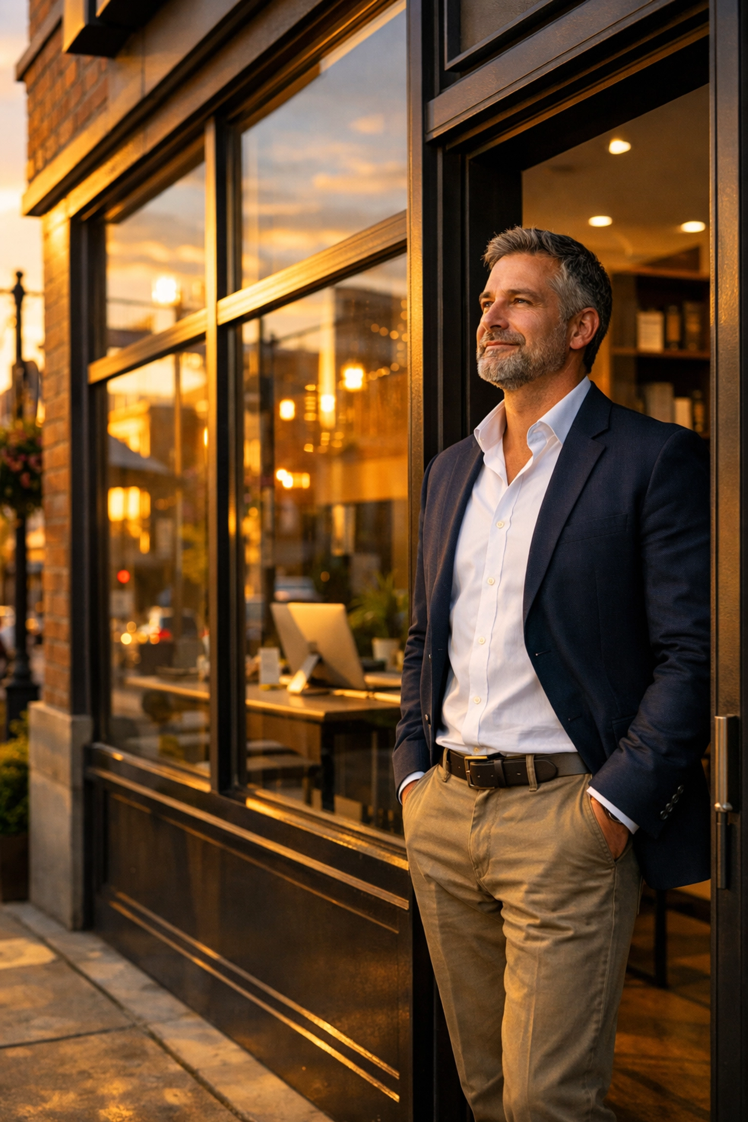 Successful entrepreneur at a modern office preparing for 2026 tax season compliance and growth.