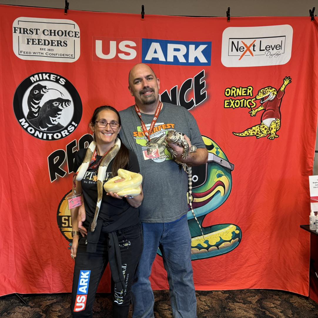 Repterience Team with Reptiles at Expo