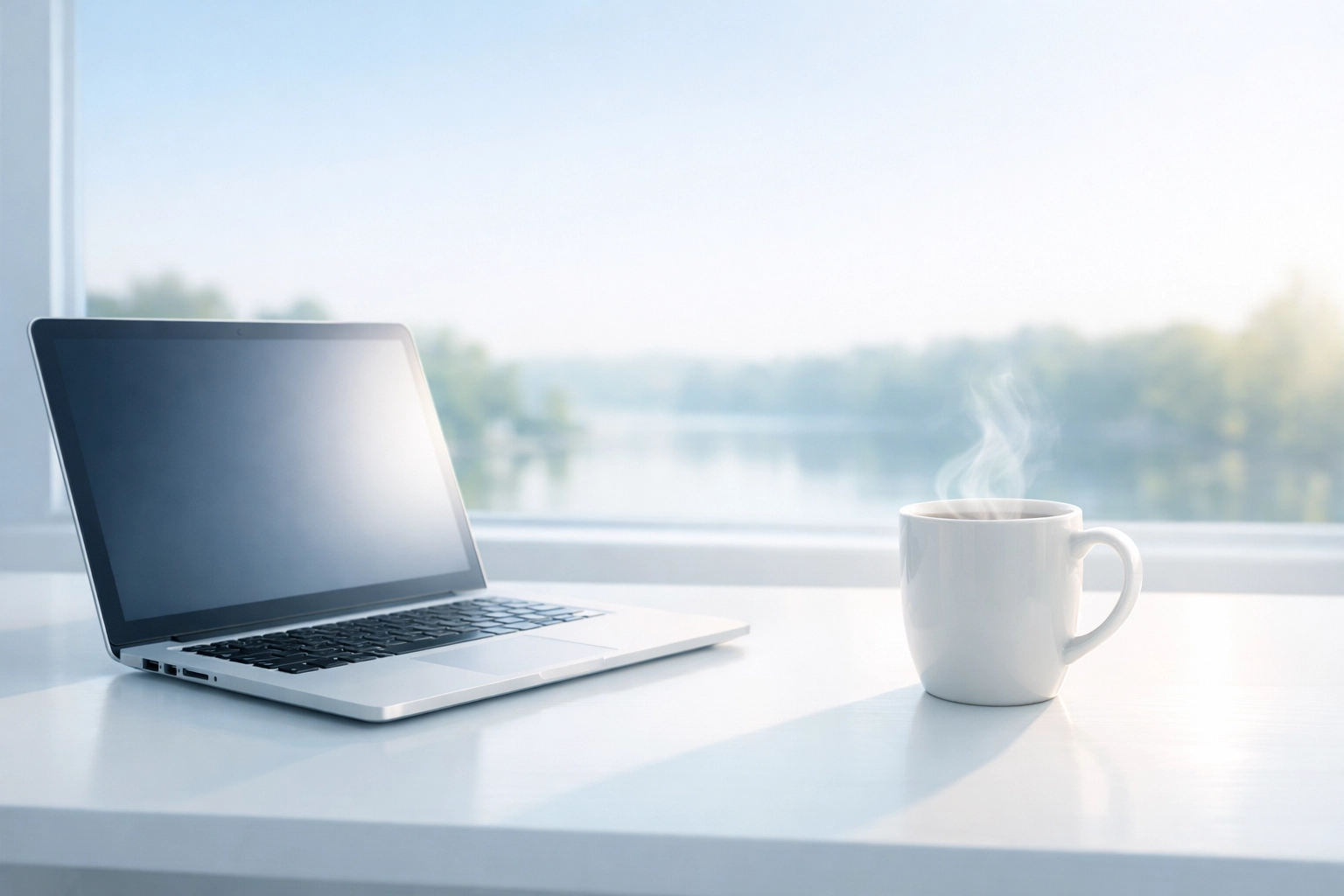 Clean Austin MN office workspace symbolizing financial clarity after completing catch-up bookkeeping.