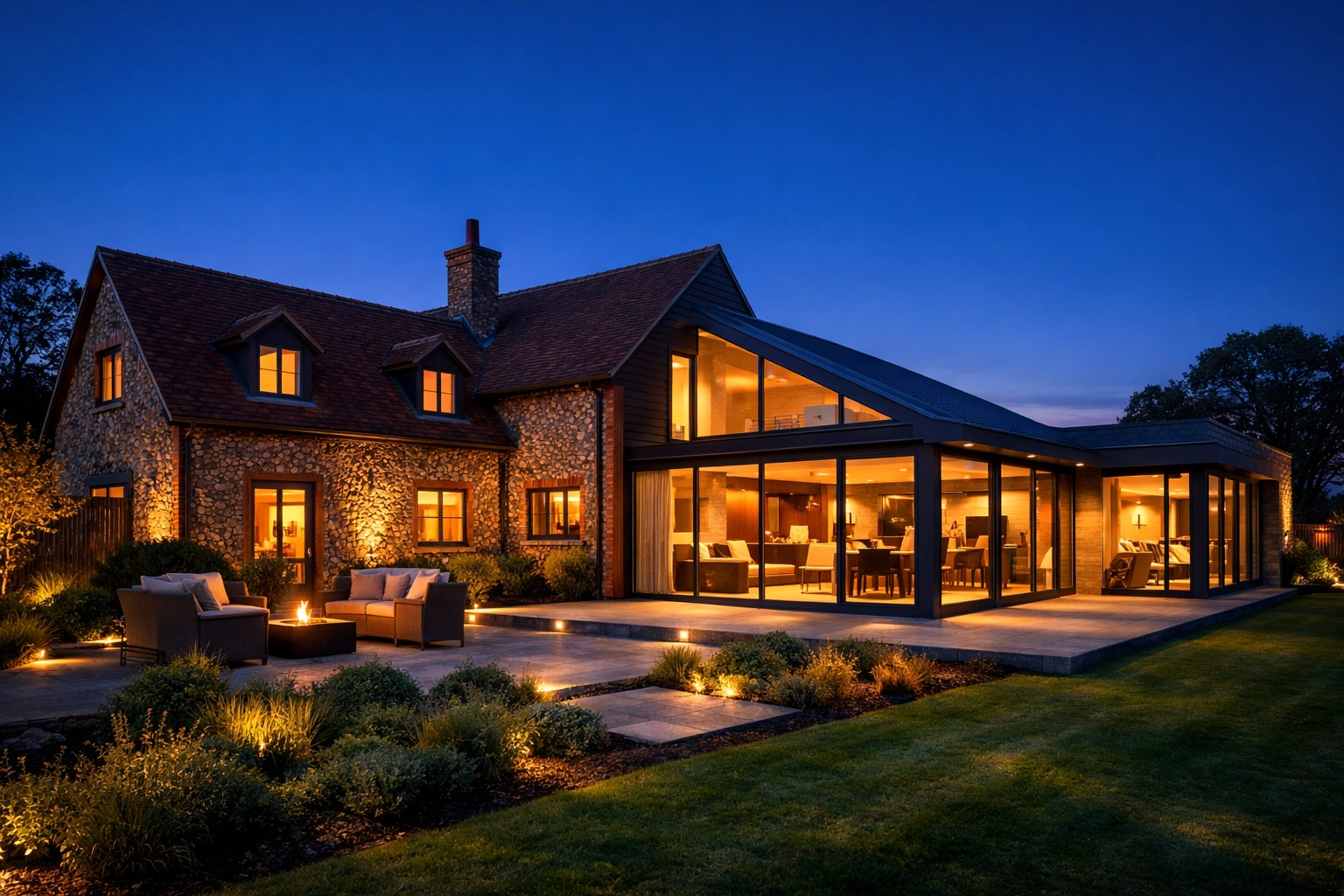 A high-quality home extension in West Sussex, demonstrating expert local construction and craftsmanship.