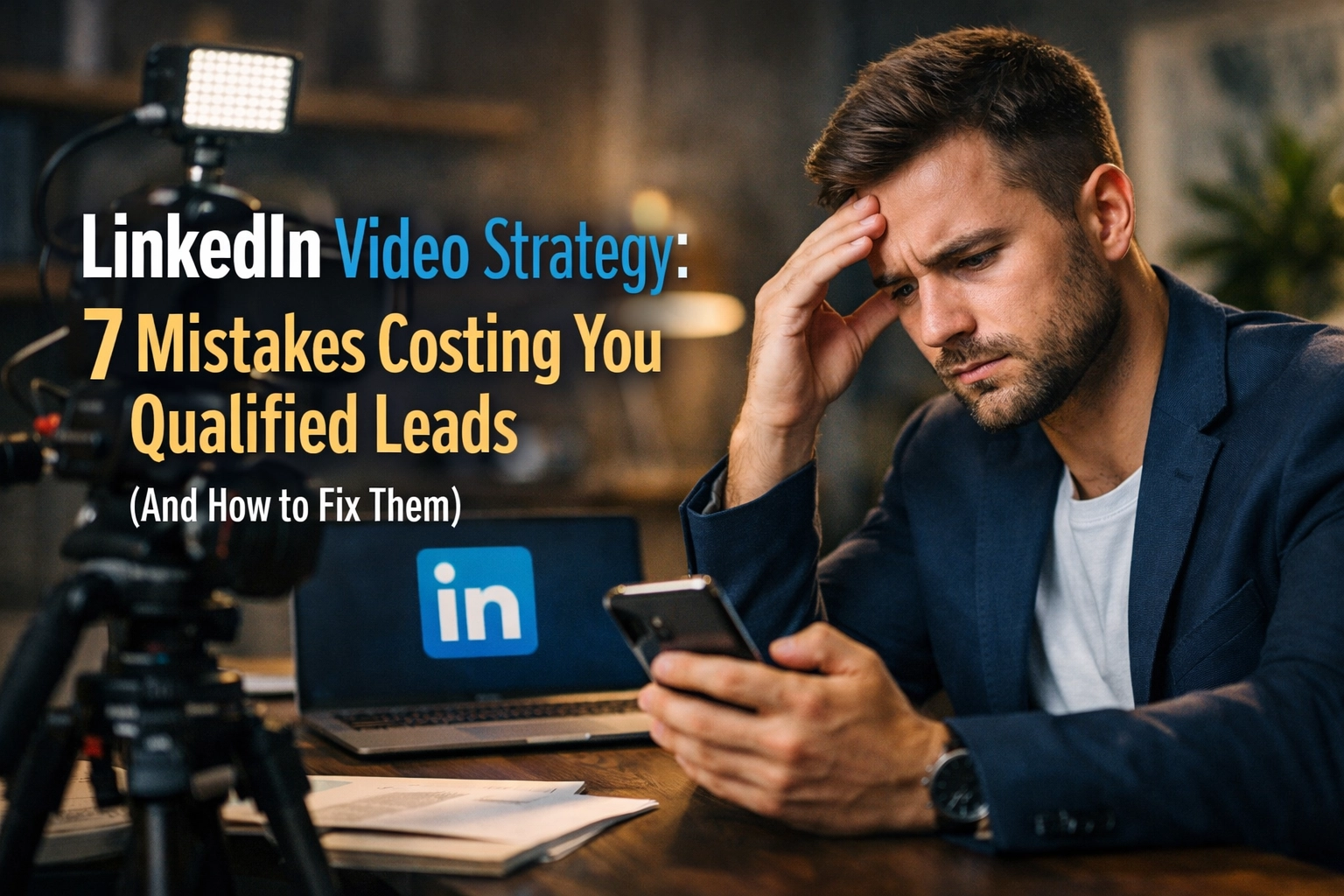 [HERO] LinkedIn Video Strategy: 7 Mistakes Costing You Qualified Leads (And How to Fix Them)