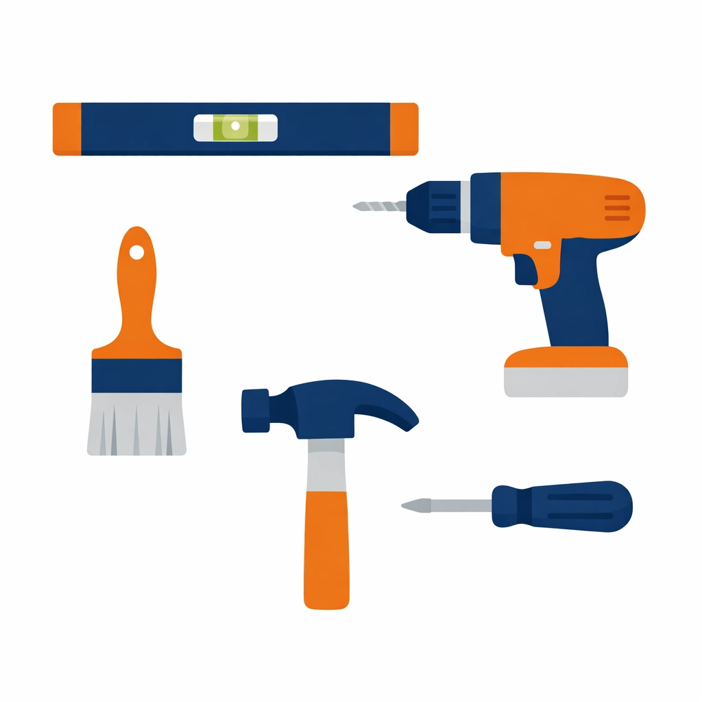 Professional handyman tools for home repair and odd jobs