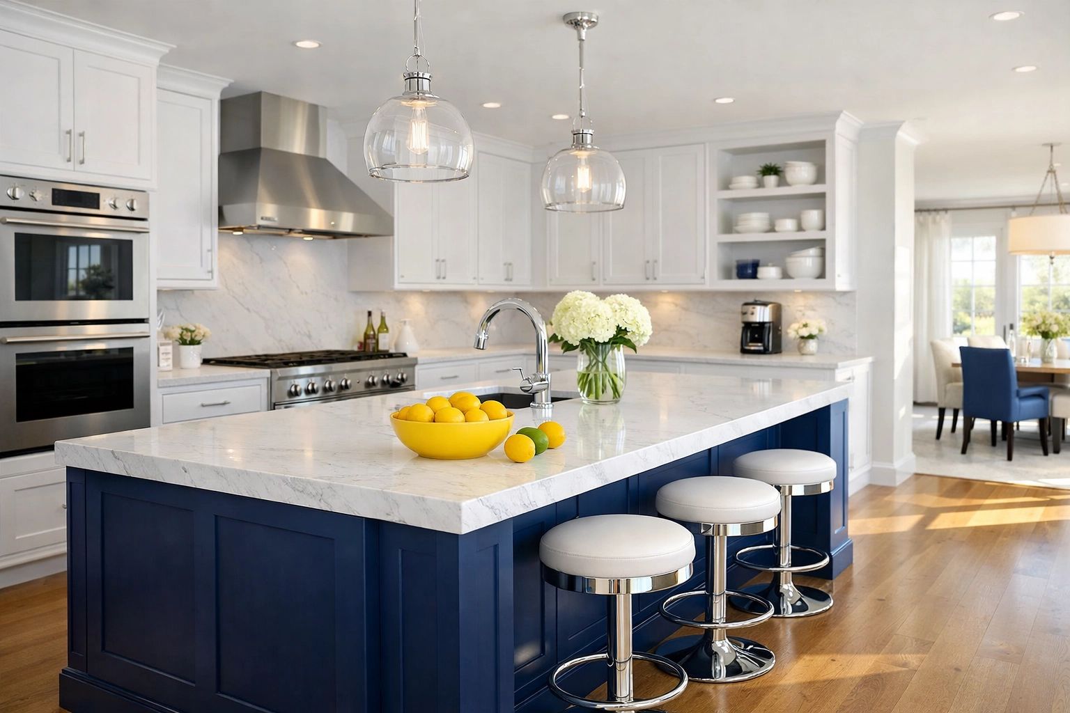 A stunningly clean and organized kitchen representing a perfectly maintained home.