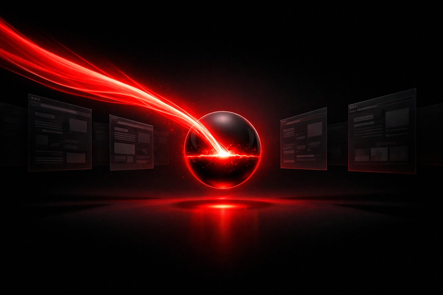 Visual representation of search traffic flowing into AI overviews instead of traditional websites.