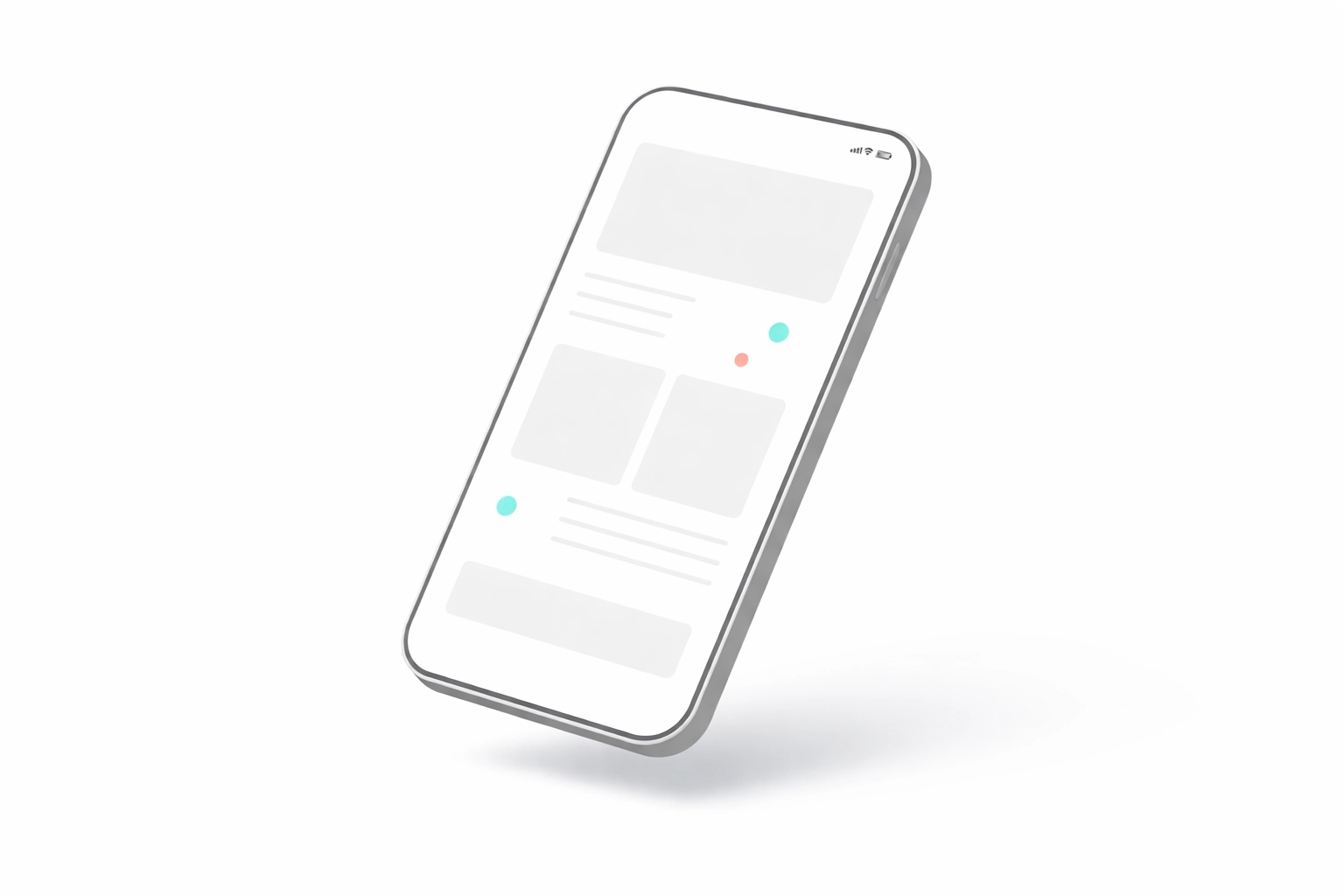 Minimalist smartphone illustration highlighting mobile-first website design and user experience in 2026