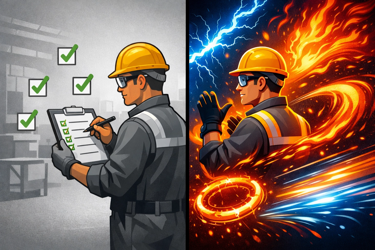 Comparison of checklist safety compliance versus energy awareness approach in workplace safety