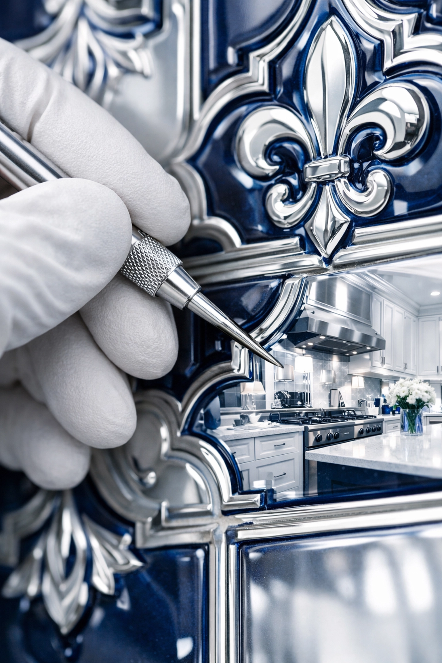 Detailed kitchen tile cleaning performed by high-precision house cleaning services in MA for a healthy home.