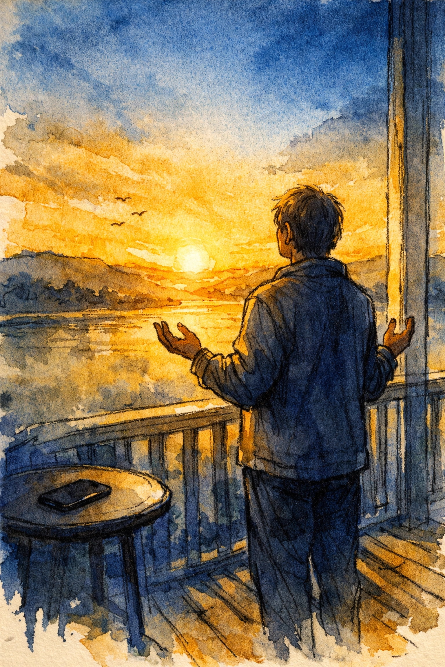 Marketplace leader choosing prayer over a smartphone for wellbeing by Dr. Layne McDonald - www.laynemcdonald.com