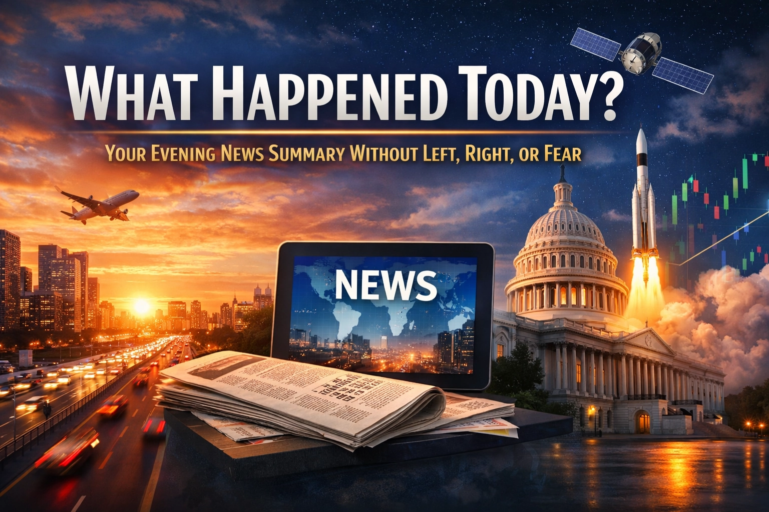 [HERO] What Happened Today? Your Evening News Summary Without Left, Right, or Fear