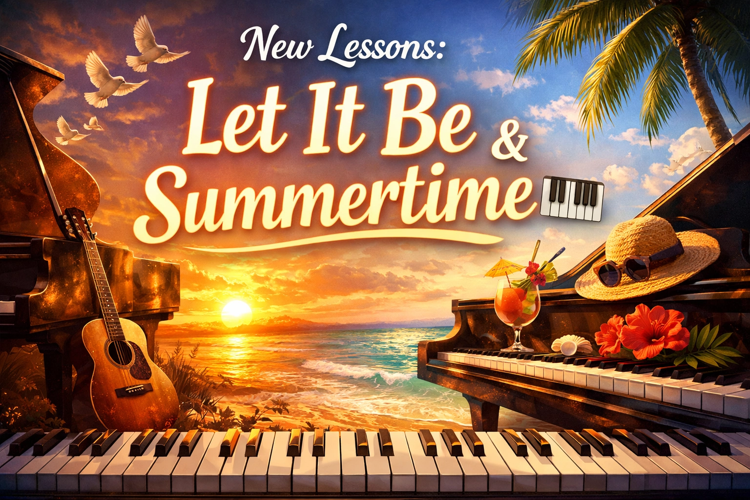 [HERO] New Lessons: Let It Be & Summertime 🎹