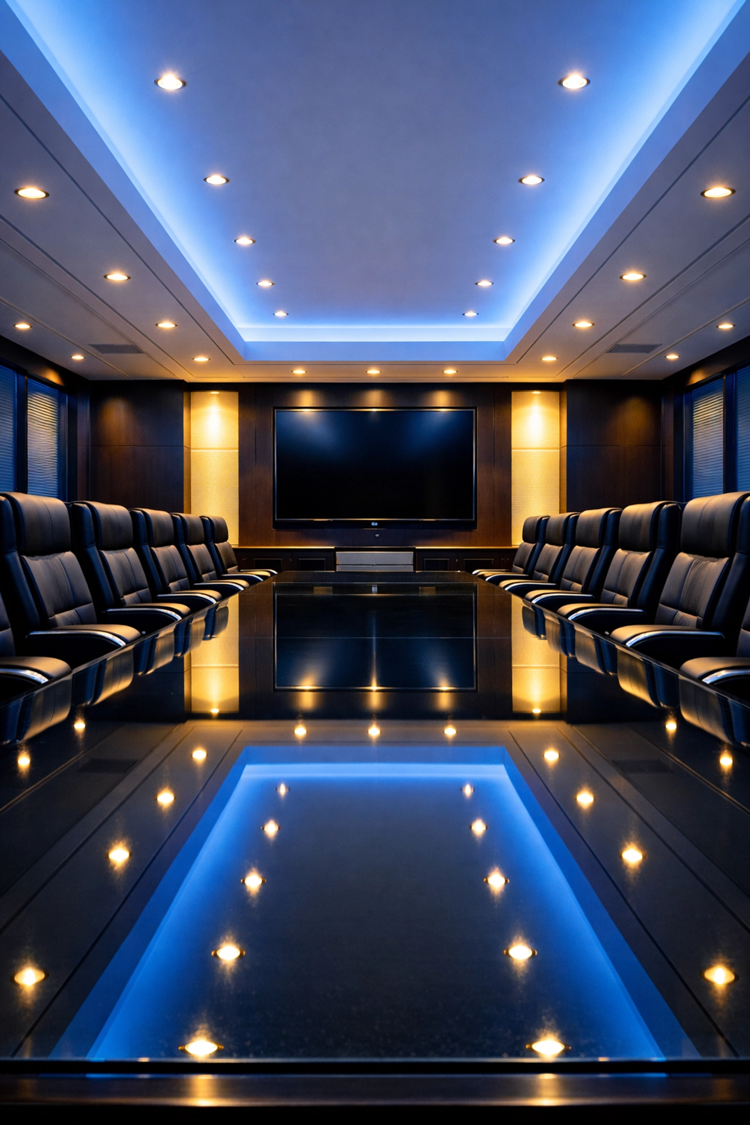 Spotless executive boardroom in Southborough showcasing professional commercial cleaning excellence.