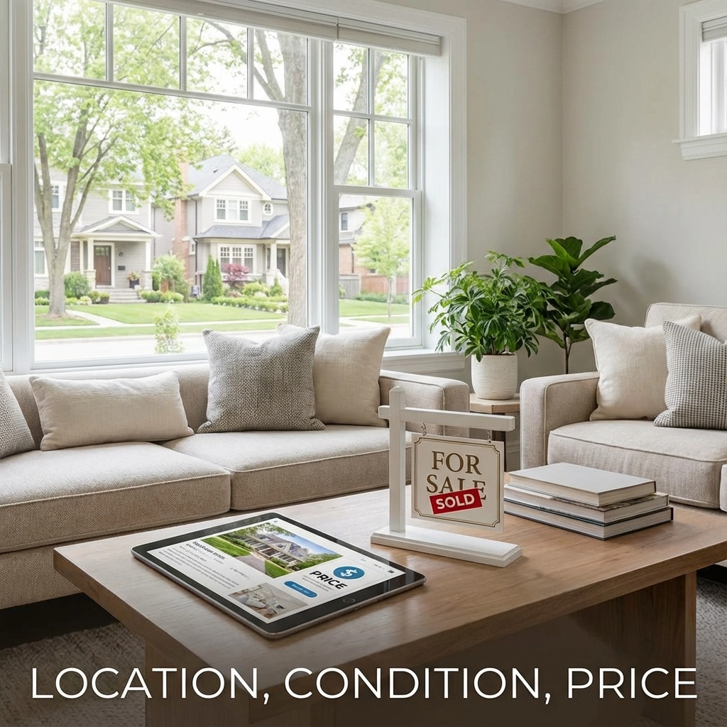 The 3 Main Things That Sell a Home: Location, Condition, and Price